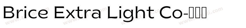 Brice Extra Light Co字体转换